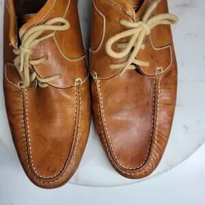 Vintage Hand Sewn Oxfords Mens 11D Tanned Soft Leather Soles Casual Laces Vintage | Shoes | Vintage Hand Sewn Oxfords Mens 1d Tanned  main image 3
